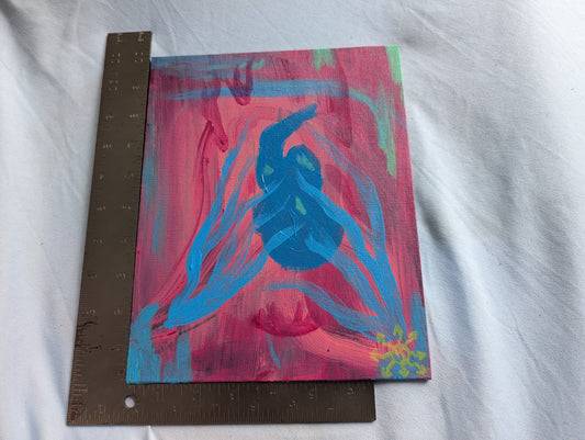 Ghostly Hands Holding a Blue Heart